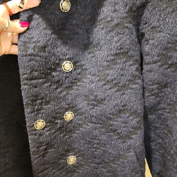 Beatrice .B  made in Italy wool blended Large heavy coat size 2 - Picture 2 of 15